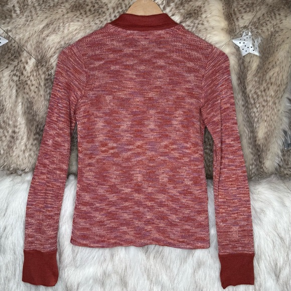 Free People Making Memories Henley Sweater - Terracotta - Picture 5 of 8